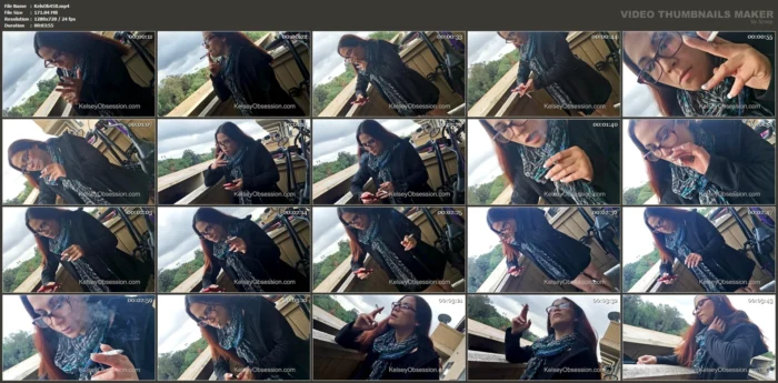 Smoking - Katt Lowden's Cigarette Break - KELSEYOBSESSION - MP4