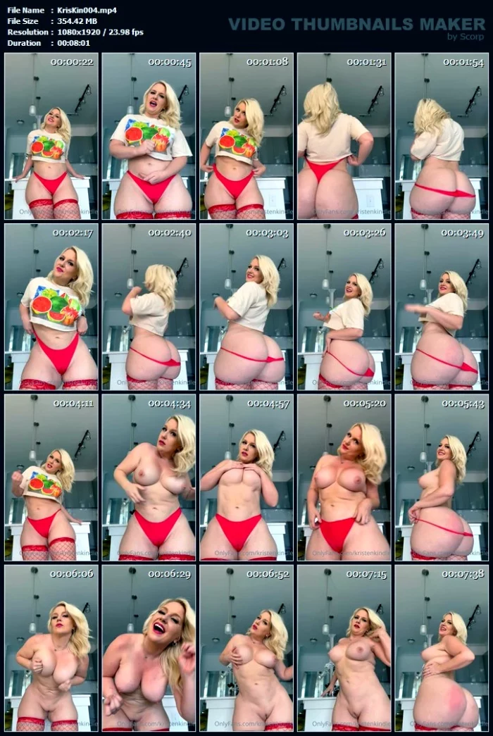 A Jerk Off Instructions + Strip Tease Wearing My Cute Watermelon Top - KRISTEN KINDLE THE BOOTY GODDESS / WHITNEY BAGLEY / KKTBG - MP4