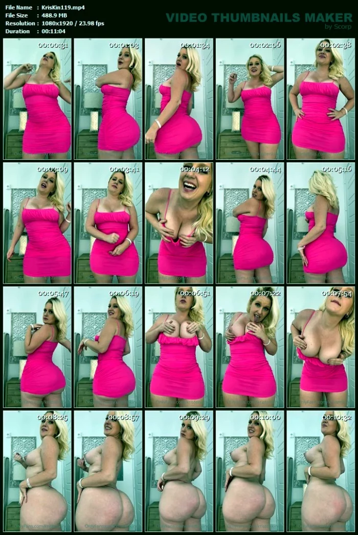 Your Dad Isn't Home So I Let You Stroke Your Big Cock As I Slowly Undress And Talk Dirty - KRISTEN KINDLE THE BOOTY GODDESS / WHITNEY BAGLEY / KKTBG - MP4