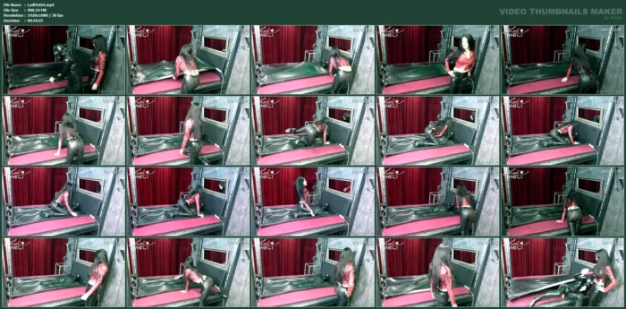 Trapped In A Latex Vacuum Bed - LADY MELI - MP4