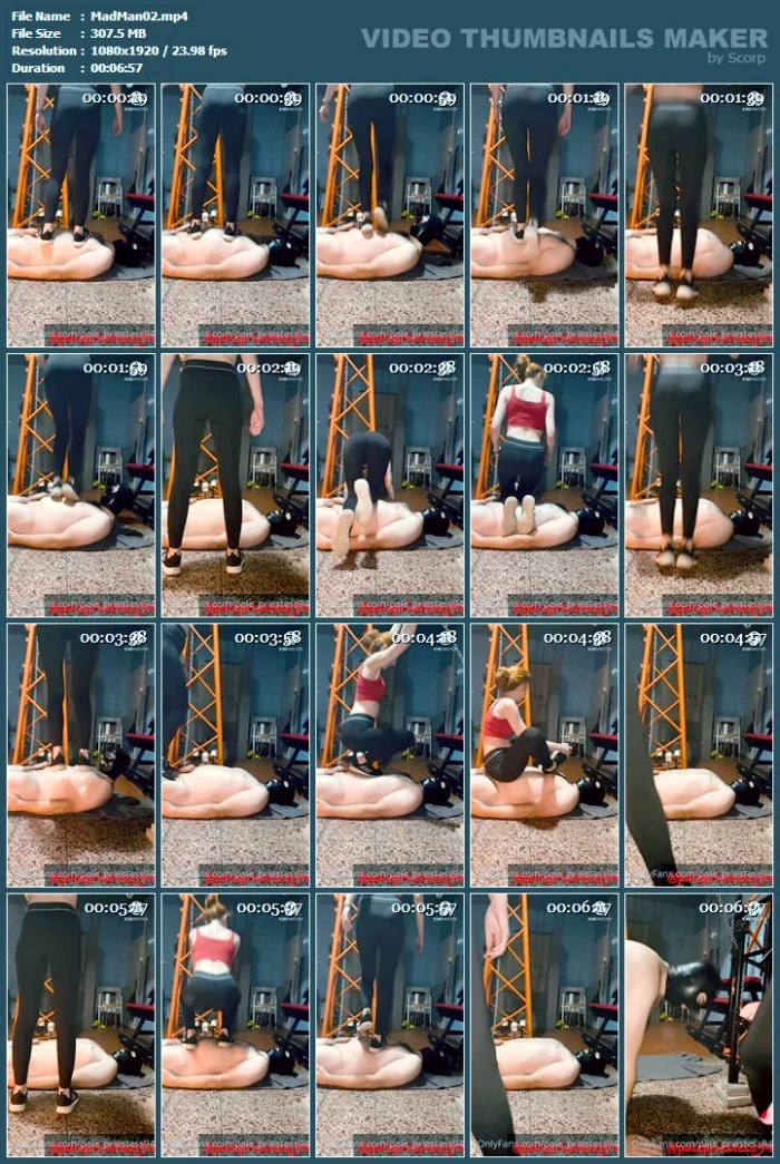 My Faithful Slave Also Served Me As An Exercise Mat - MADAM MONITA / BDSM-MM - MP4