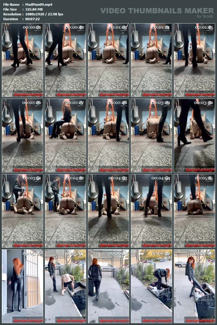 The Waste Ends Up In Containers - MADAM MONITA / BDSM-MM - MP4