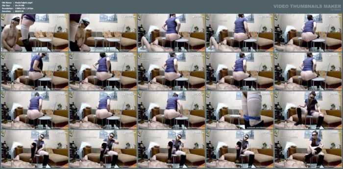 Shitting Out Generously Into Human Toilet's Mouth With Boot Worship - MADAM TULPAN / FECAL LUXURY - MP4