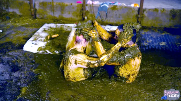 2 Girls 1 Slurry Channel - MANUREPORN / MANUREFETISH - MP4