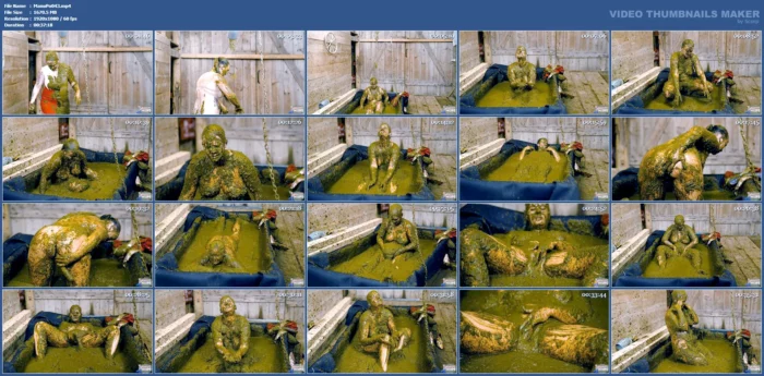Inspector Betty Showered With Cow Dung - MANUREPORN / MANUREFETISH - MP4
