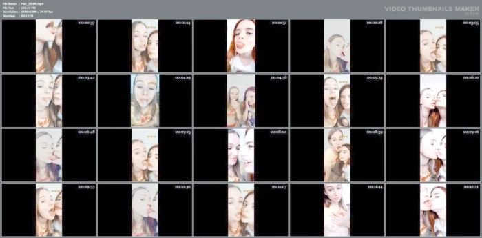 Huge Compilation Of Saliva Swapping Vids - MARGOALISA / MARGO AND ALICE - MP4
