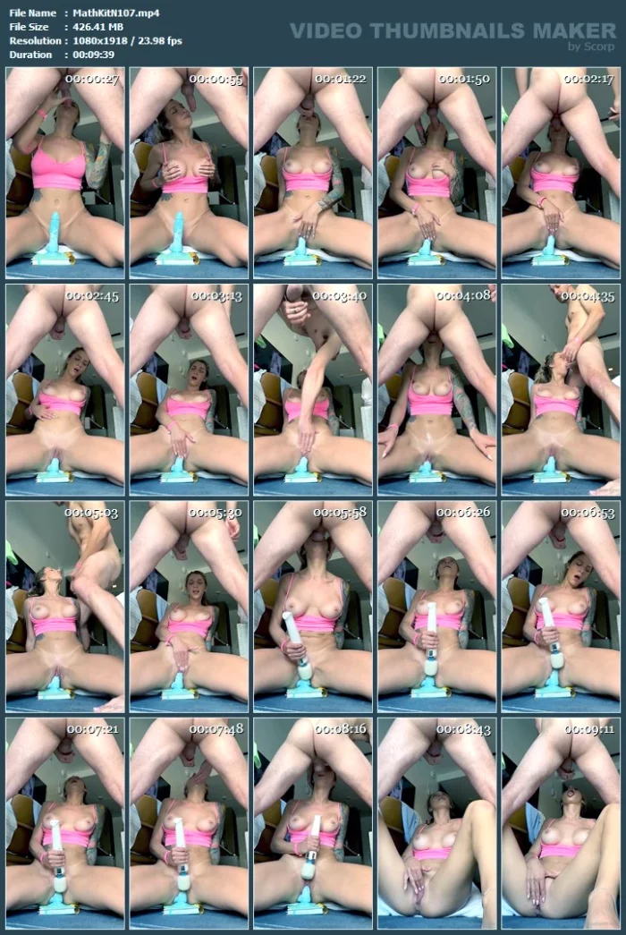 Facefuck Dildo Ride! - MATHEMAKITTEN - MP4