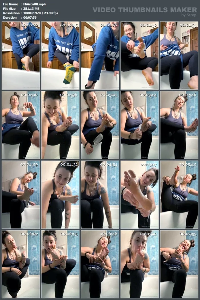 Clean Feet Worship - MISS ARCANA / ARCANANERD - MP4