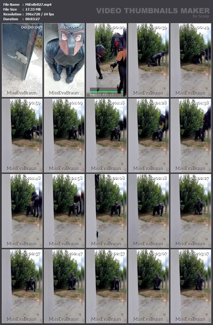 Eva's Dog In Outdoor - MISS EVA BRAUN / SISSY VALERIA ROSSI - MP4