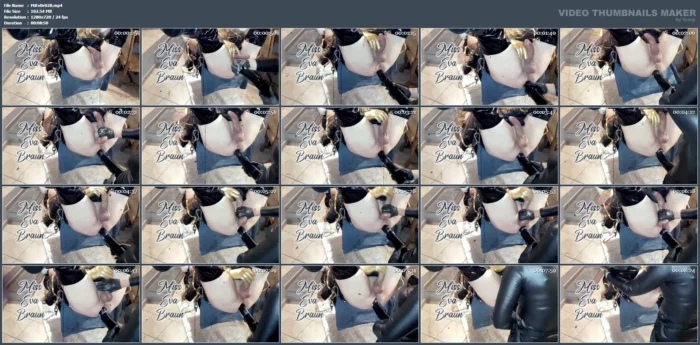 Extreme Dildo For My Slave - MISS EVA BRAUN / SISSY VALERIA ROSSI - MP4