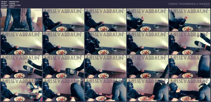 Foot And Food - MISS EVA BRAUN / SISSY VALERIA ROSSI - MP4