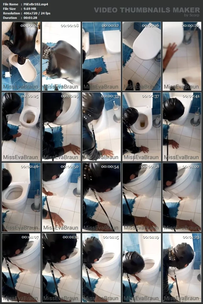 The Toilet Licking Worm - MISS EVA BRAUN / SISSY VALERIA ROSSI - MP4