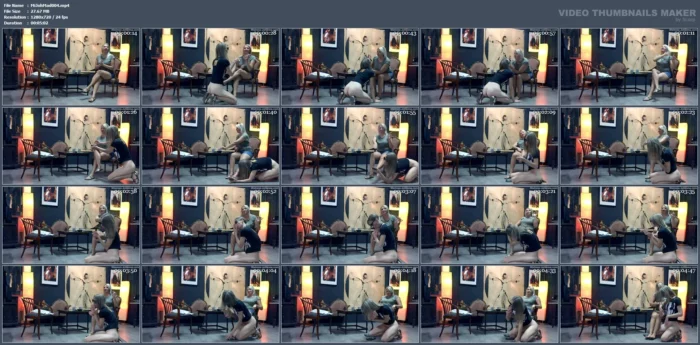 A Girl Sucks My Feet, While I Take A Coffee! Part 1 - MISTRESS JOHANNA MADRID - MP4