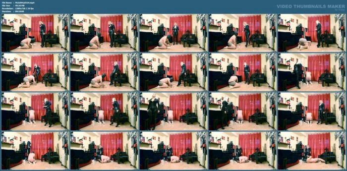 In Winter, A Good Slave Cleans The Floor, And Then My Whip Makes Her Warm - MISTRESS JOHANNA MADRID - MP4