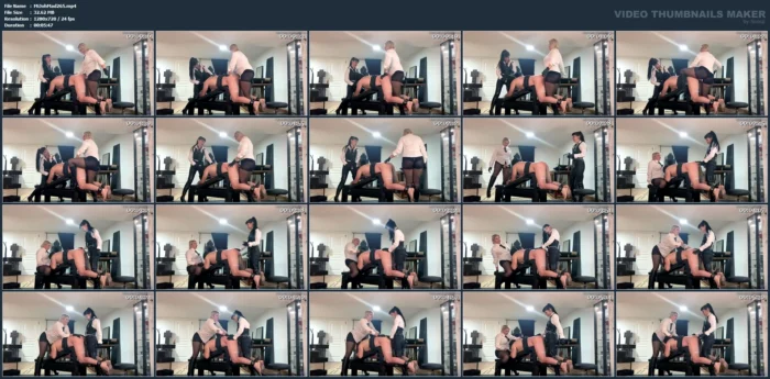 Our Powerful Strap-Ons, With Big Cocks, Went In And Out Of Their Holes - MISTRESS JOHANNA MADRID - MP4