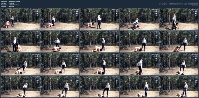 Stupid Slave Punished In The Field! Part 3 - MISTRESS JOHANNA MADRID - MP4