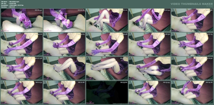 Purple Velvet Glovejob - MIOLOVESGLOVE - MP4