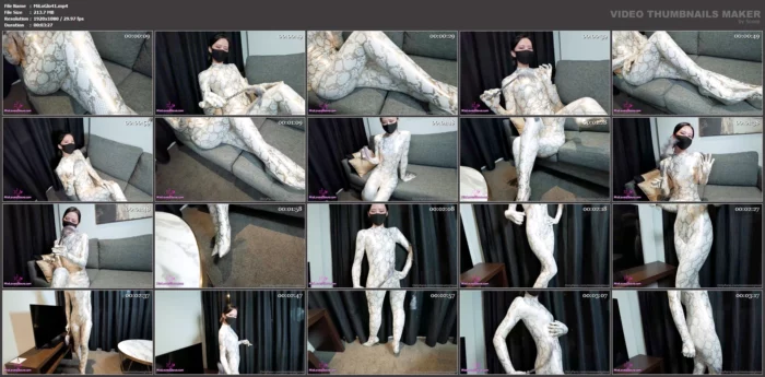 This Is Your Fantasy Being Teased And Seduced By A Mistress In A White-Golden Zentai Bodysuitcatsuit - MIOLOVESGLOVE - MP4