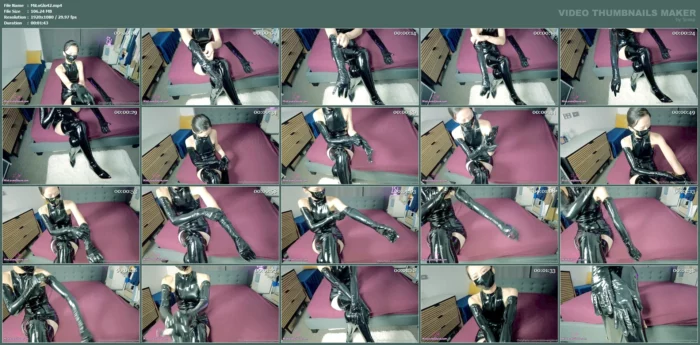 Mistress With Patent Gloves & Thigh Boots - Intro - MIOLOVESGLOVE - MP4