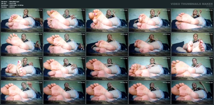 Deep Smoking And Tired Soles At The End Of The Day - SMOKING MISS M / MISTRESS MARLENA - MP4