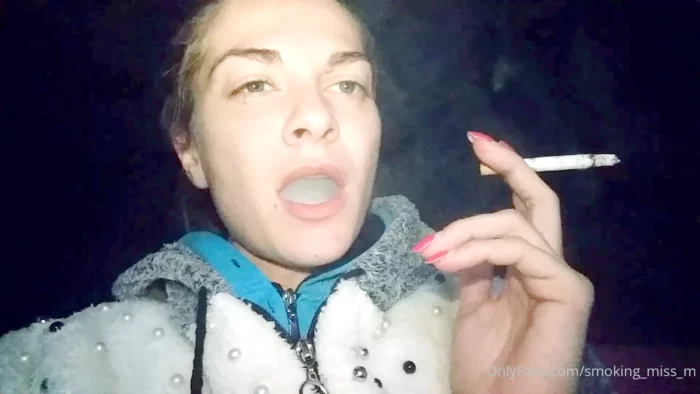 Devouring My Winston Cigarette With Deep Multiple Pumps Which Made Me Cough - SMOKING MISS M / MISTRESS MARLENA - MP4