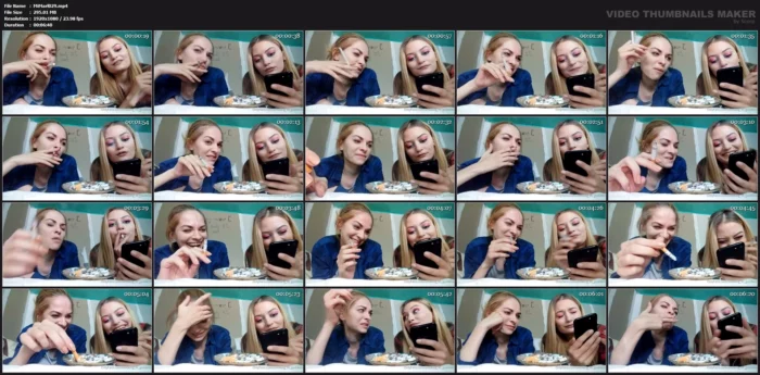 Smoking And Laughing - SMOKING MISS M / MISTRESS MARLENA - MP4