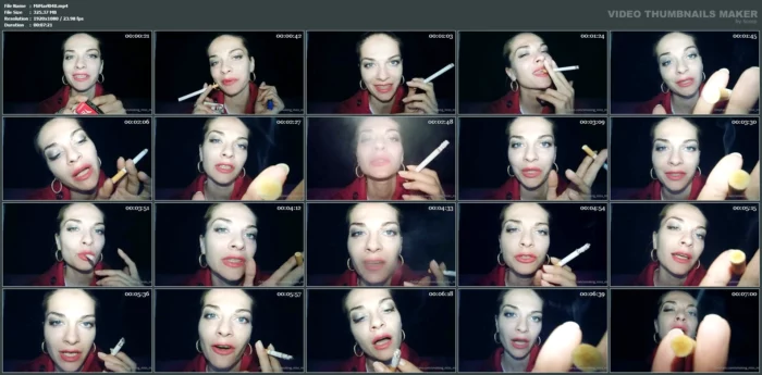 I'm Going To Smoke My Cigarette And I Want You To Keep Me Company - SMOKING MISS M / MISTRESS MARLENA - MP4