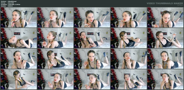 Time For A Cigarette - SMOKING MISS M / MISTRESS MARLENA - MP4