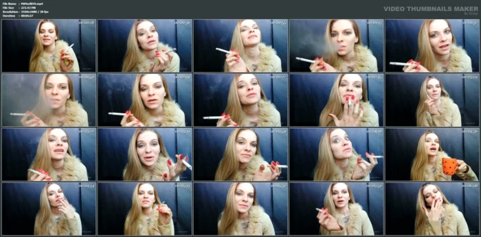 Smoking Will Help Us To Keep Our Mind Busy With Something Enjoyable - SMOKING MISS M / MISTRESS MARLENA - MP4