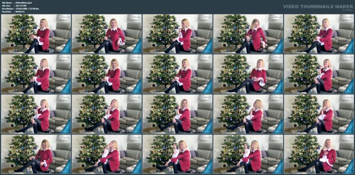 Smoking Merry Christmas - SMOKING MISS M / MISTRESS MARLENA - MP4