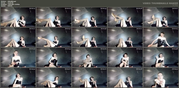 Classy - Pvc, Pantyhose & High Heels - SMOKING MISS M / MISTRESS MARLENA - MP4