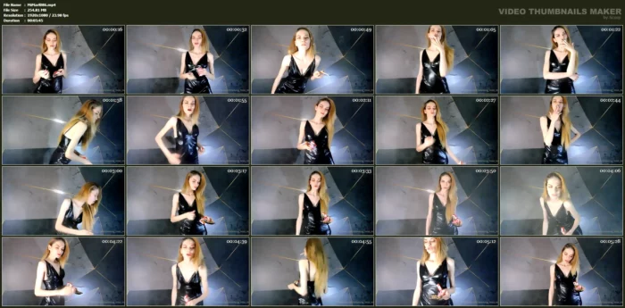Stand Up, 2 Marlboro, Black Dress - SMOKING MISS M / MISTRESS MARLENA - MP4