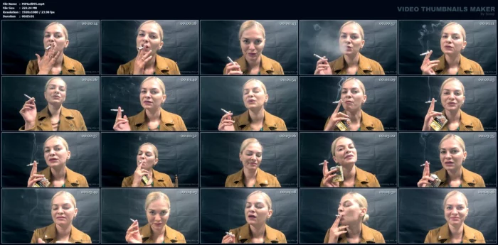Long Time Since I Enjoyed A Good Unfiltered Cigarette - SMOKING MISS M / MISTRESS MARLENA - MP4