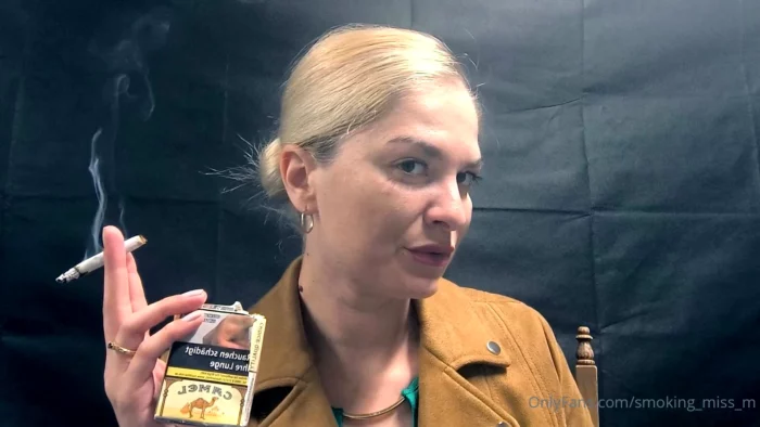 Long Time Since I Enjoyed A Good Unfiltered Cigarette - SMOKING MISS M / MISTRESS MARLENA - MP4