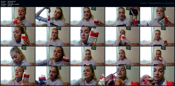 Parisienne Cigarettes Review - SMOKING MISS M / MISTRESS MARLENA - MP4