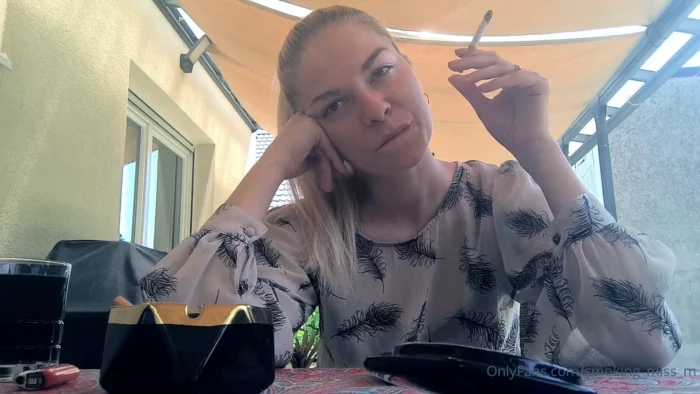 Nothing Fancy Though, Just The Real Life Of A Heavy Smoker! - SMOKING MISS M / MISTRESS MARLENA - MP4