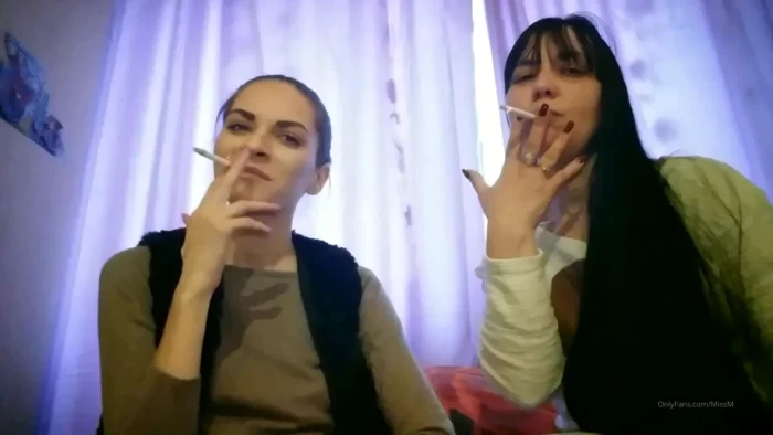 We Smoked A Cigarette Together - SMOKING MISS M / MISTRESS MARLENA - MP4