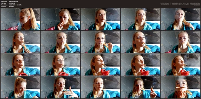 Handsfree Multiples Power Smoking - SMOKING MISS M / MISTRESS MARLENA - MP4