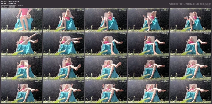 Sunbathing And Smoking In My Garden! - SMOKING MISS M / MISTRESS MARLENA - MP4