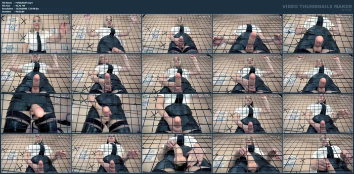 Locked In A Tiny Cage In My Prison - MISTRESS SIDONIA VON BORK / THE ENGLISH MANSION - MP4