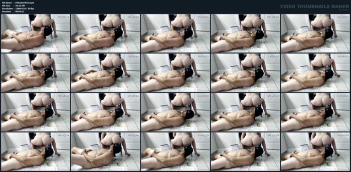 Mistress Lets Her Bitch Slave Fuck Her Ass And Piss In Her Hole. She Loves A Natural Enema - MISTRESS V AND HER SLAVE - MP4