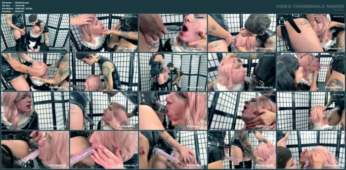 Two Dommes And The Delivery Boy - Throat Trained - MISTRESS AE - MP4