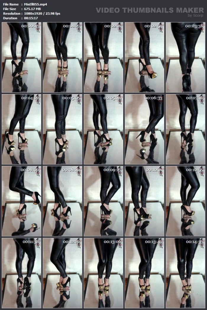 I Enjoyed Torturing My Slave's Cock With These New Shoes Edit 2 - MISTRESS ELLE - MP4