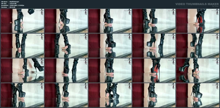 The Rough Soles Of These Boots Are Perfect For Turning My Slave's Useless Cock Into Mush Edit 2 - MISTRESS ELLE - MP4