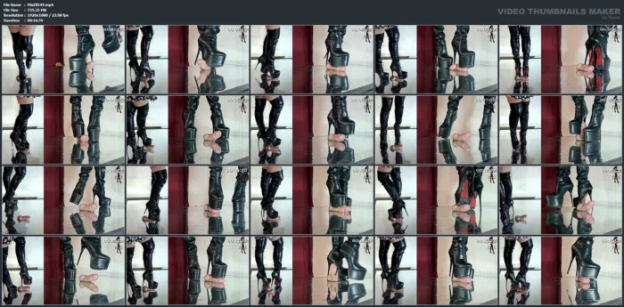 The Rough Soles Of These Boots Are Perfect For Turning My Slave's Useless Cock Into Mush Edit 3 - MISTRESS ELLE - MP4