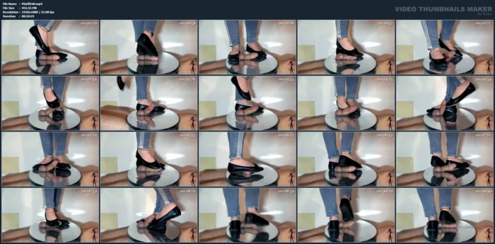 Under These Thin Soles I Could Feel My Slave's Poor Cock Pulsing Under My Feet Edit 1 - MISTRESS ELLE - MP4