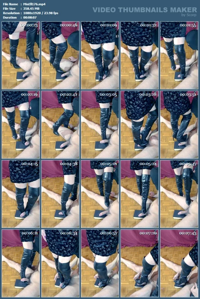With This Low Sole I Can Feel My Slave's Cock Flattening Under My Feet Edit 3 - MISTRESS ELLE - MP4