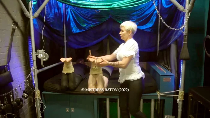 Double Bondage & Bastinado - MISTRESS BATON / STRAFKAMER - MP4
