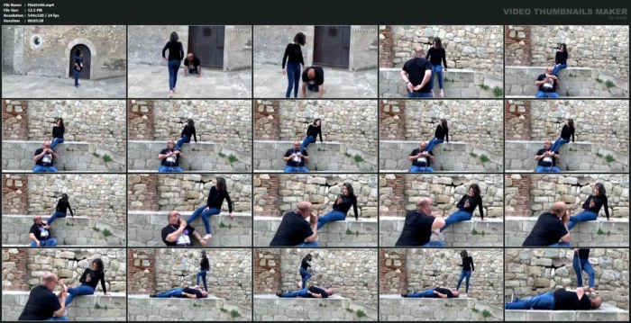 Trampling, Foot Worship, Piggyback Riding, Lots Of Outdoor Mischief - MISTRESS ERINIA / CUBAN MISTRESS - MP4