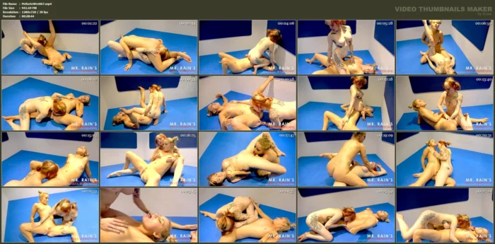 Essie Vs Eva Ray Sexfight - MR RAINS SEXY WRESTLING - MP4